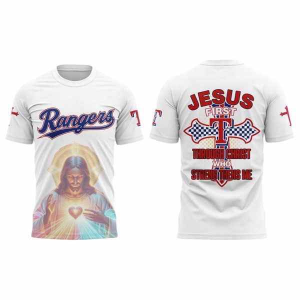 2025 Rangers Jesus First Shirt