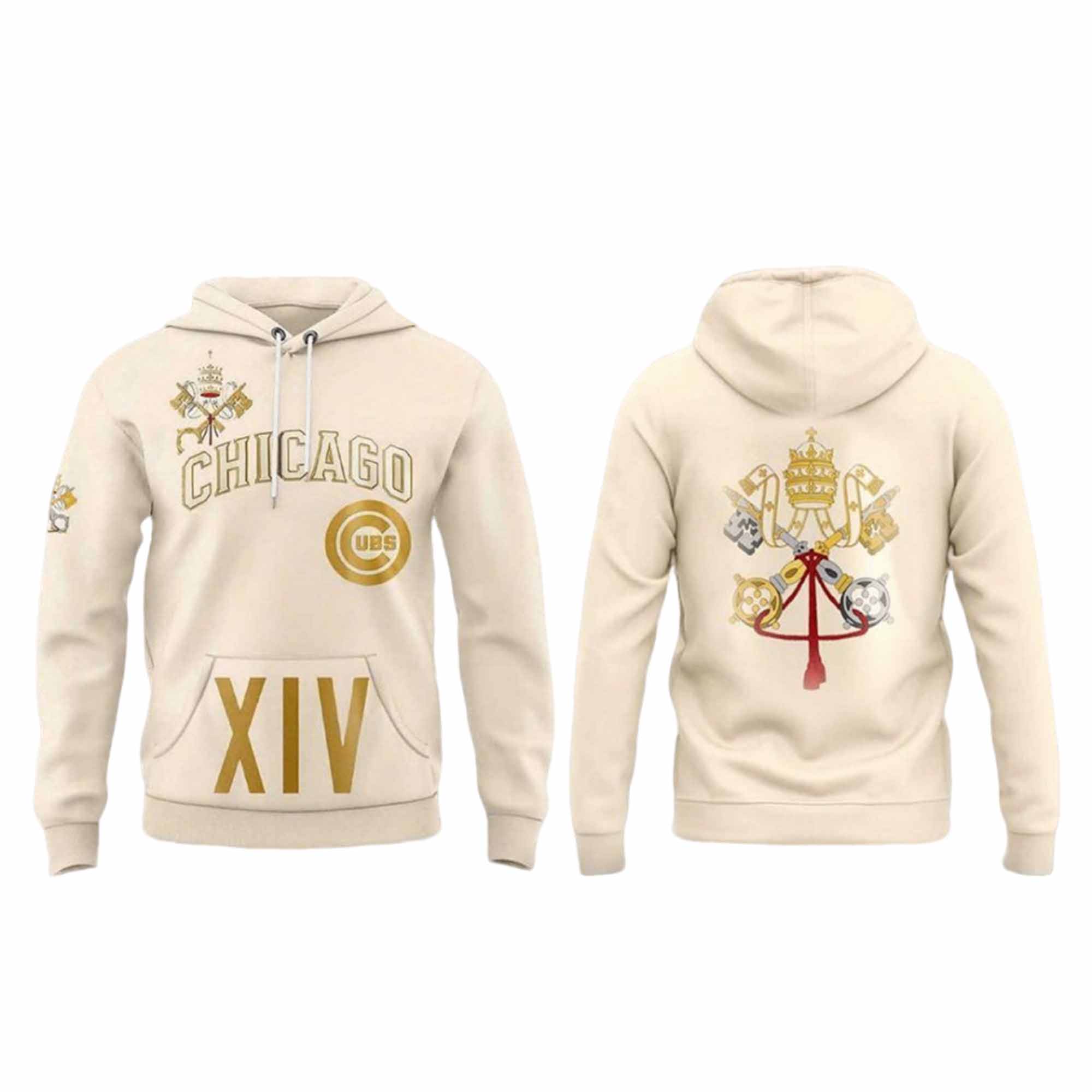Chicago Cubs Pope Leo XIV Vatican Hoodie Chicago Cubs Pope Leo XIV Vatican Hoodie