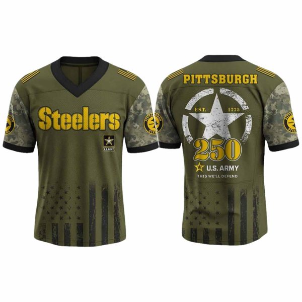 Steelers US Army 250th Birthday Celebration 2025 Jersey