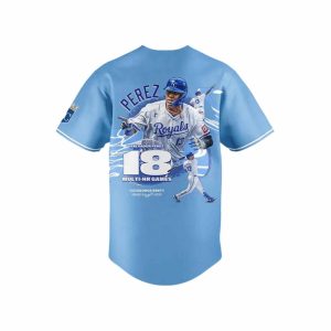 2025 Royals Salvador Perez 18 Multi Homer Games Jersey