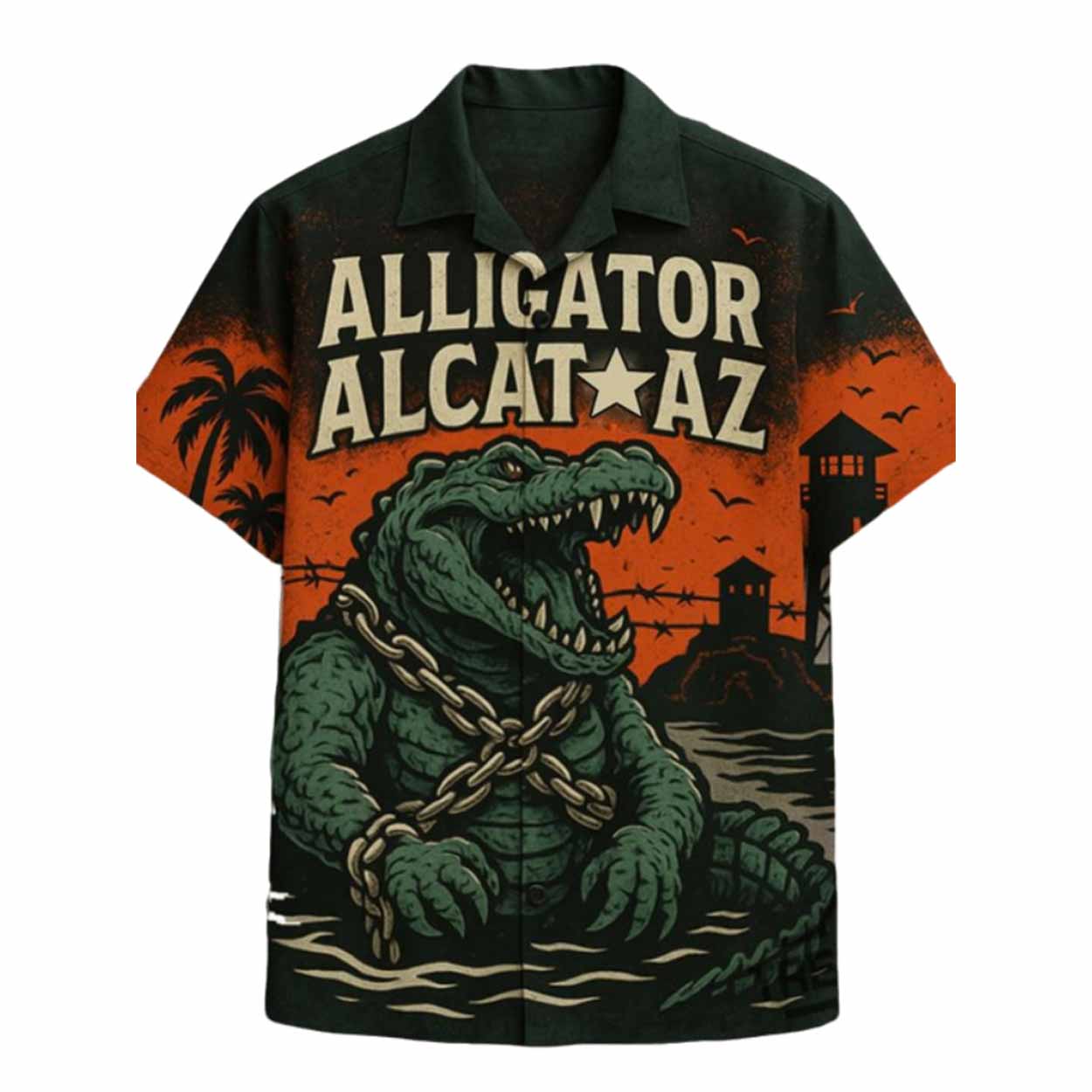 Alligator Alcatraz Hawaiian Shirt Alligator Alcatraz Hawaiian Shirt