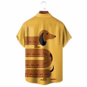 Dachshund Chest Hawaiian Shirt
