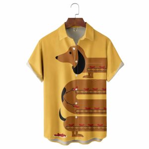 Dachshund Chest Hawaiian Shirt