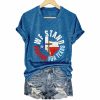 Women’s We Stand Praying For Texas V-Neck-T Shirt
